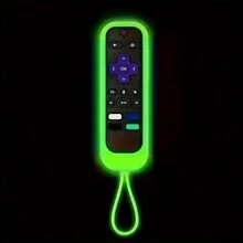 1pc Silicone Remotes Cover Case Compatible With Roku Express | Roku Express 4K+ | Battery Case TCL Roku TV Roku Streaming Stick 4k+ Remote, Silicone Protective Controller Universal Sleeve Glow In The Dark - Multicolor - View 12