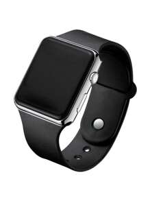 2 件黑色和银色设计数字显示方形电子手表，返校礼物 - 彩色 - 查看 4