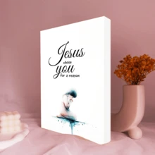 1 件耶稣通过艺术绘画选择您是有原因的，宗教礼物，卧室客厅走廊的理想礼物，墙壁艺术，墙壁装饰，房间装饰，桌面装饰，防水适用于卧室、客厅、书房、酒店酒吧、走廊、防水壁画