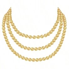 1 件 D EXCEED 手工打结仿珍珠玻璃珍珠长项链，适合女性日常佩戴、舞会、婚礼、活动、母亲节、教师节礼物 - 白色 - 查看 10