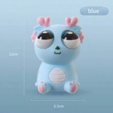 1pc Pop-Out Eyes Dinosaur Squeeze Stress Relief Toy - Pink - View 2