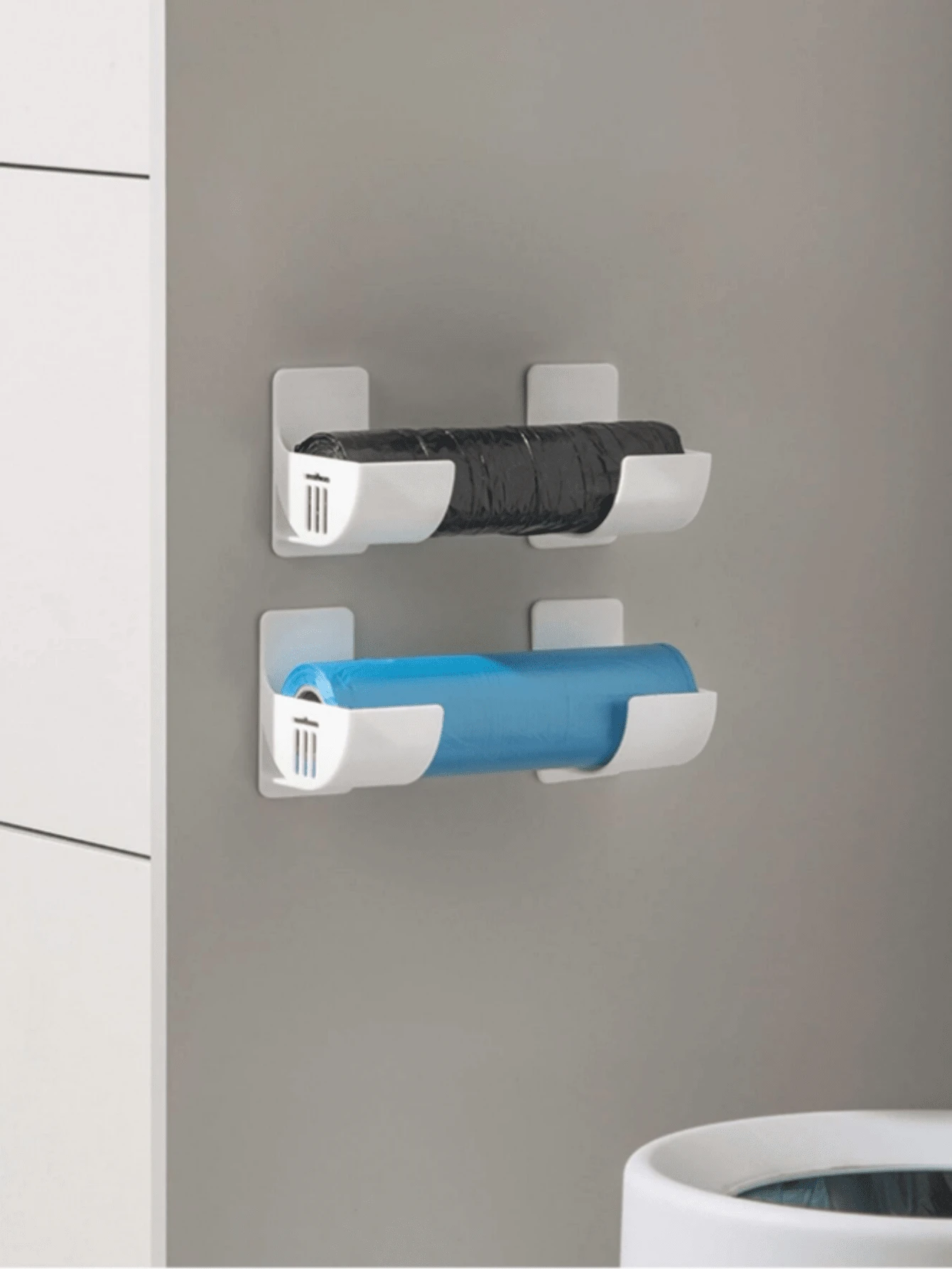 1 对可调节橱柜侧壁安装储物整理架，无需钻孔