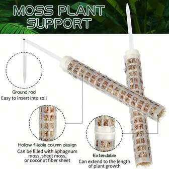 1/2/4 pièces Support pour plantes en mousse, ensemble de colonnes en mousse en plastique