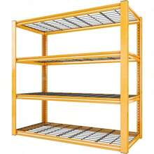 40" W Garage Shelving 2240LBS Storage Shelves Heavy Duty Shelving 4-Tier Adjustable Metal Shelves For Storage Rack Industrial Utility Shelf For Garage Pantry Warehouse,40" W X59.5 HX19.5 D