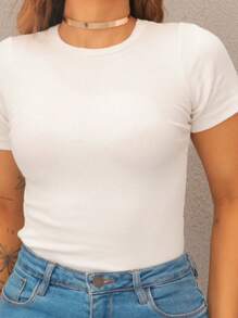 Casual Summer Blouse - 白色 - 查看 2