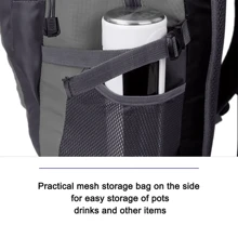 NetHong 20L Large Bag Waterproof Backpack Camping Hiking Walking Outdoor Travel Rucksack - Black - View 9