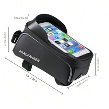 Bolsa para teléfono de bicicleta Bolsa para teléfono de bicicleta con pantalla táctil impermeable de gran capacidad Bolsa para teléfono para bicicleta Bolsa para bicicleta para iPhone 12/12 Pro/11/11 Pro/11 Pro Max/XS MAX/XS/XR/X/8/8 Plus, etc.