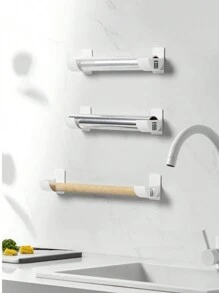 1 对可调节橱柜侧壁安装储物整理架，无需钻孔