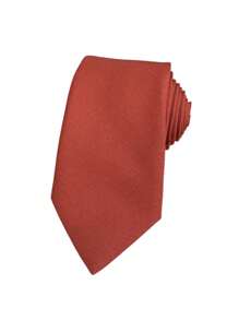 top ties Cà vạt nam giản dị hoàn hảo cho bạn bè làm quà tặng - Màu Cam cháy - Xem 5