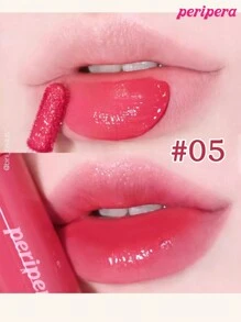 Peripera K-Beauty Tint mit Tintenfischeffekt, Water Bare Tint, Mirror Watery Lipgloss, Glass Lipgloss, Lippenvolumenvergrößernd, natürlich feuchtigkeitsspendend, leicht, strahlungsfördernd, langanhaltend, angenehm, nicht kleberig, maskenfreundlich, ohne Weißfilmbildung, K-Beauty, koreanisches Make-up