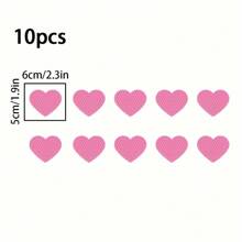10 miếng dán phản quang hình trái tim dễ nhìn cho xe hơi khi lái xe ban đêm, thích hợp cho cản xe, xe máy, mũ bảo hiểm - Một cỡ - Xem 6