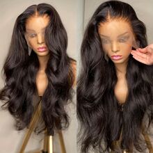 TAHIKIE 360 Lace Front Wigs Pre Plucked 180% Density Human Hair 360 Full HD Lace Frontal Wigs Body Wave Wig For Women With Baby Hair Natural Color (16-36 Inch, Natural Color ) - Natural Black - View 4