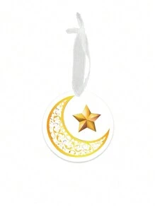 1/2 Stücke Acryl Ramadan Dekoration - Acryl Islamische Dekoration - Eid Mubarak Dekorationen, Ramadan Hängezierrat geeignet für Partys