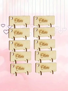 Personalized Wooden Wedding Love Lettering Vertical Wooden Bracket Desktop Decorative Crafts Ornaments Gifts Birthday Graduation