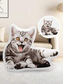 个性化照片枕头，个性化3D枕头，定制宠物头枕，定制脸枕，定制宠物毛绒枕头，双面印刷，款式新颖，色彩鲜艳 - 彩色 - 查看 6