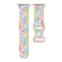 复活节表带与 Apple Watch 表带兼容 46 毫米 41 毫米 40 毫米 42 毫米 44 毫米 45 毫米 38 毫米 圣帕特里克节印花硅胶表带与 Apple Watch Series 10 9 8 7 Se Ultra 2 49 毫米 6 4 3 5 2 1 兼容