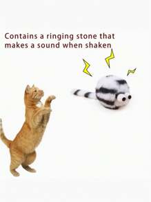 5pcs Interactive Cat Toys Set - Colorful Plush Mice With Fluffy Tails, Polyester Blend, Suitable For All Cat Breeds Daily Play - Random Colors And Tail Lengths, Indoor Cat Toys