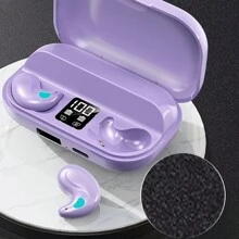 New Senyang True Wireless 5.3 In-Ear Smart Sleeping Confortable Headset Music Earbuds Video TWS HIFI Bass 9D Stereo HD Calling Earphones For Android Compatible With Iphone Cellphone Sport Earpieces Sleep Headphones