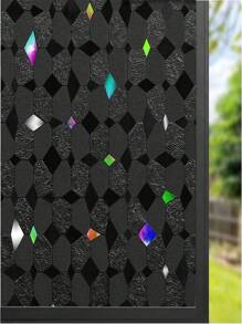 Blackout Window Film, Sun Light Blocking Frosted Privacy Window Cling For Glass, Darkening Window Tint For Day Sleep, UV Blocking Static Cling Window Cover, Stickers, Wall Decal, Vinyl Decal For Home Decorations, Spring Decoration Items Refresh Your Home, Festival Decoration Stickers Gifts Birthday Graduation