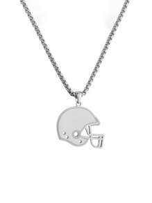 1款时尚简约橄榄球头盔项链，镌刻定制款式，运动迷必备配饰！工艺精湛，彰显个性风格，适合球迷、球员以及热爱运动的你。独特的设计，情侣、朋友送礼的首选，让爱与激情随着项链传递，铭记每一个热血瞬间！ - 彩色 - 查看 10