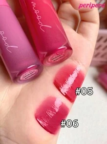 Peripera K-Beauty Tint mit Tintenfischeffekt, Water Bare Tint, Mirror Watery Lipgloss, Glass Lipgloss, Lippenvolumenvergrößernd, natürlich feuchtigkeitsspendend, leicht, strahlungsfördernd, langanhaltend, angenehm, nicht kleberig, maskenfreundlich, ohne Weißfilmbildung, K-Beauty, koreanisches Make-up