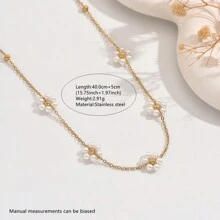 VceTd Bộ 3 dây chuyền thiết kế lãng mạn kiểu Pháp, dây chuyền mặt thép không gỉ với đồ trang trí bằng thủy tinh hình trái tim nhiều màu sắc, thích hợp cho các quý cô đeo trong đám cưới hoặc làm quà tặng ngày lễ tình nhân cho những người yêu nhau - Vàng - Xem 8