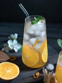 18 Stück Glas Strohhalm Set, geeignet für 40/30oz Becher - extra lange wiederverwendbare Strohhalme Set mit Reinigungsbürste, stylisch & elegant, geeignet für Frauen, Zuhause/Büro/Outdoor, Schulgebrauch - Verschiedenfarbig - Übersicht 6