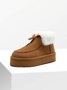 Botas de nieve para mujer - Marrón - Ver 4