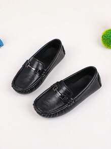 Girls' Slip-On Casual Flats, Comfortable & Breathable, Versatile - Black - View 1