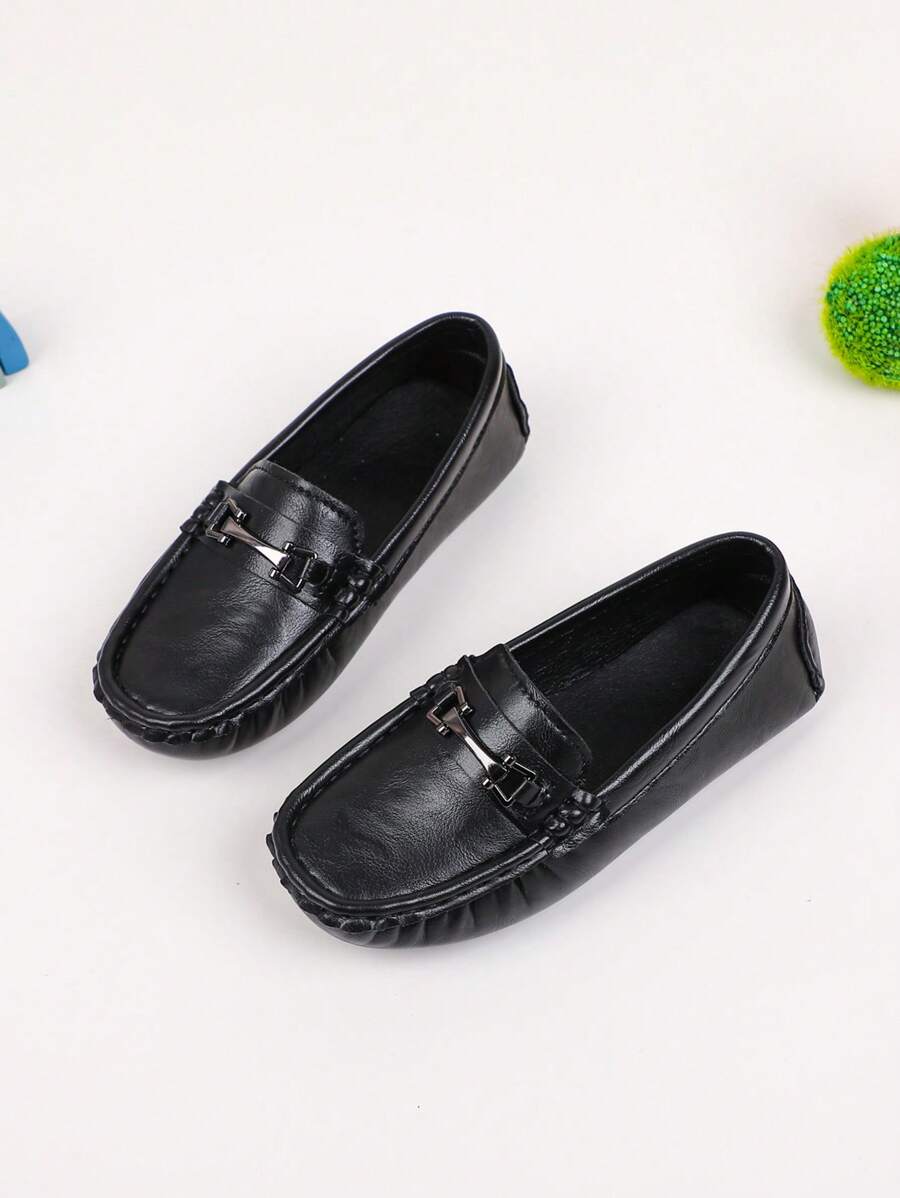 Girls' Slip-On Casual Flats, Comfortable & Breathable, Versatile - Black - View 1