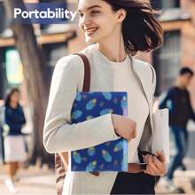 学校用可扩展文件袋，独特的带标签文件整理器，5口袋风琴式文件整理器，适用于学校、办公室和家庭 - 多色 - 查看 1