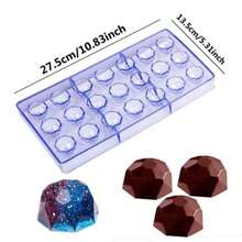 1pc Multi-Style Available Transparent Chocolate Molds DIY Jelly Candy Moulds Cake Decoration Tools Household Kitchen Baking Accessories