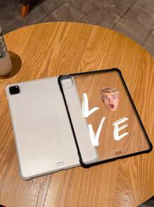 Customized Full Family Portrait Acrylic Tablet Case, Suitable For IPad Pro 13, Air 13 And Other Models, Anti-Fall Protection Shell With Love Design For Friends, Couples, Parents And Children