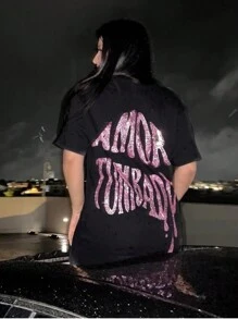 playera con pedreria - Negro - Ver 1