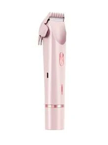 Tondeuse à cheveux double tête Rasoirs électriques pour femmes Rechargeable Wet Dry Machine de rasage indolore pour le corps et les zones intimes