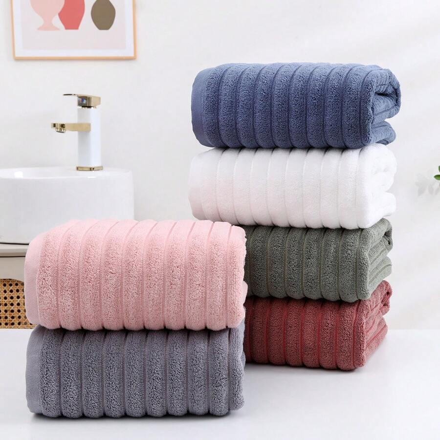 2 件/套厚实柔软亲肤浴巾，非常适合洗脸、沐浴、裹身、吹干头发、SPA、游泳、健身、卸妆、浴室必需品母亲节鲜花、送给妈妈的个性化礼物、最后一分钟的礼物、母亲节创意、母亲节礼物、送给妈妈的手工卡片、50 美元以下的最佳母亲节礼物 - 彩色 - 查看 1