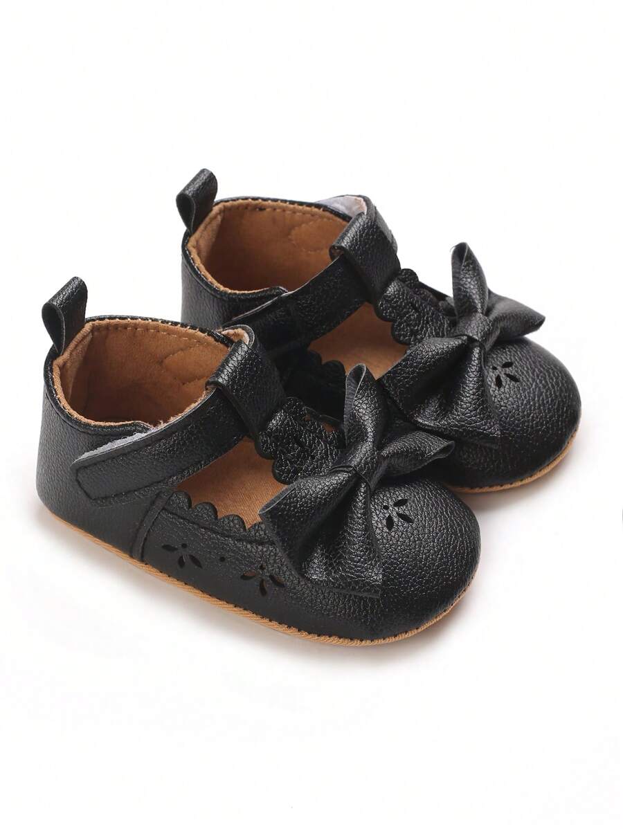 百搭复古香港风格橡胶底防滑时尚女式乐福鞋休闲鞋，适合秋季 - 黑色 - 查看 1