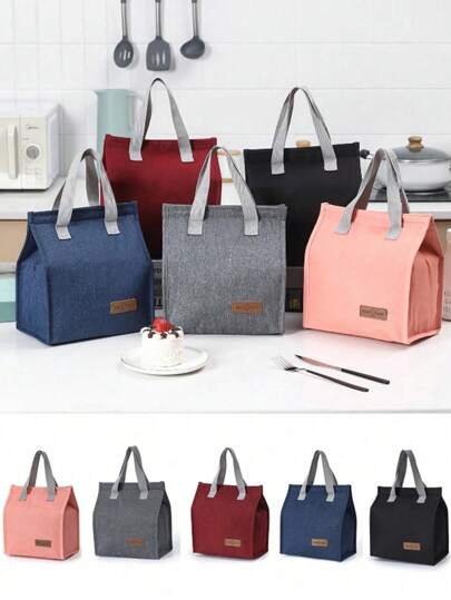 1 件多功能隔热午餐袋、大容量便当盒、防水保温袋、便携式食品容器、旅行袋、沙滩包、户外野餐包、可容纳午餐盒、零食、水果、饮料、餐具、带顶部手柄、非常适合工作、学校、户外、旅行、野餐、露营、教室收纳袋