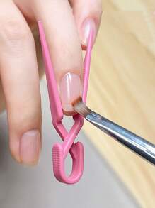 5pcs/10pcs/40pcs (Random Color Mix) Nail Polish Finger Protector, Anti-Slip Cute Convenient Manicure Tool