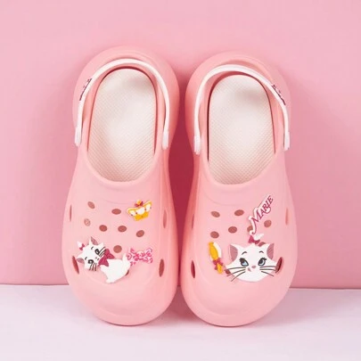 Miniso Disney Classics Marie Collection Träskor Rosa Croc Skor För Dam Storlek 39-40