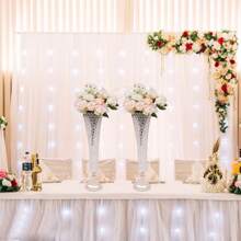 2/4Pcs Crystal Wedding Flower Vase Table Decorative Centerpiece For Wedding, Crystal Flower Stand Home Decoration