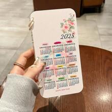 1 个日历 2025 翻盖磨砂手机壳，个性化保护壳适用于 iPhone 16 Pro Max、15、14 Plus、13、12、11 - 彩色 - 查看 2