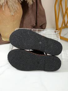Women's Black Tie-Up Flat Casual Slippers