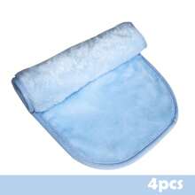 4pcs Make-Up Remover Cloth Set Reusable, Ultra-Soft Washable Cloth Suitable For All Skin Types, Washable Makeup Remover Cloth Puff/Towel, Pink/Grey - Multicolor - View 8