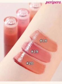 Peripera K-Beauty Ink Mood Glowy Tint, Water Bare Tint, Mirror Watery Lip Gloss, Glass Lip Gloss, Plumping, Natural Hydrating, Lightweight, Brightening, Long-Lasting Color, Comfortable Non-Sticky Wear, Suitable For Mask-Wearing, No White Cast, K-Beauty, Korean Cosmetics - #019 Mauve Chaos - 查看 6