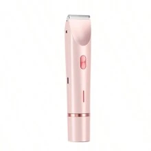 Tondeuse à cheveux double tête Rasoirs électriques pour femmes Rechargeable Wet Dry Machine de rasage indolore pour le corps et les zones intimes