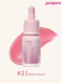 Peripera K-Beauty Ink Airy 絲絨唇釉，高顯色、長效持久、輕盈無感、無麩質、無防腐劑，絲絨霧面液態唇膏，滑順持久 - #21 Fluffy Peach - 查看 6