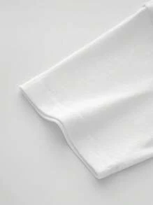 Mclovin Smoking Graphic Vintage Style ,Casual Print,Comfortable And Versatile,Letter Pattern Pure Cotton 220g Printed T-Shirt - trắng - Xem 4