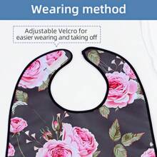 1pc/2pcs, Adult Bibs For Women, Reusable Apron, Wipeable With Optional Crumb Collector, Waterproof Washable Restaurant Clothing Protector, Gift For Women/Mom