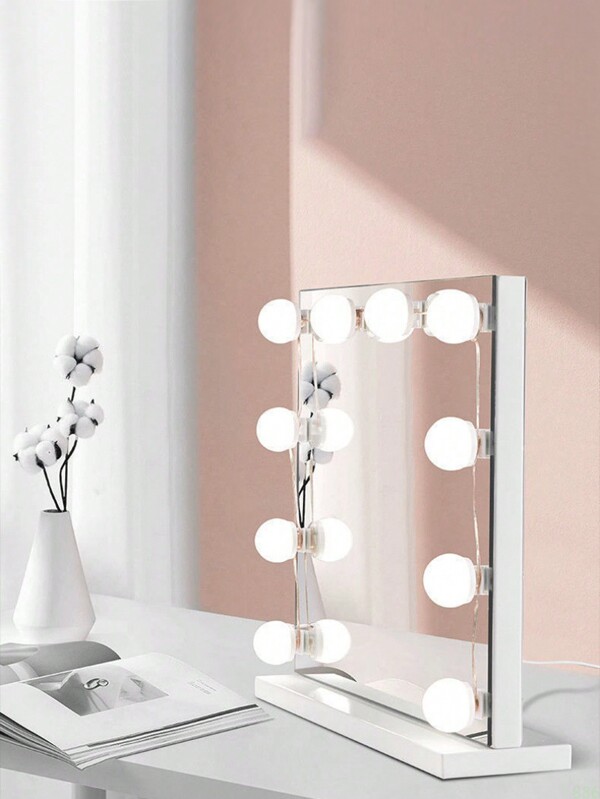 4LED, 6LED, 10LED, 12LED, 14LED Schminktisch Lampe Make-up Spiegel Licht mit USB-Anschluss, einstellbare Helligkeit und Farbe, Weißes LED Licht